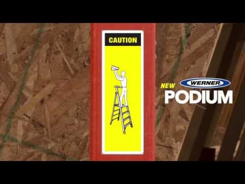 Werner Ladder - The NEW Podium Ladder is NOT like a Typical Stepladder