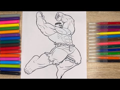 Coloring page Hulk, Marvel hero