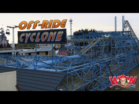 Off-ride footage of a Cyclone train