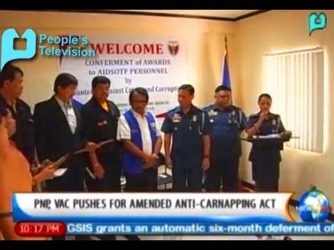 NewsLife: PNP, VACC pushes for amended Anti-Carnapping Act || Feb. 11, 2014