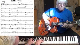 Get Out Of Town - Jazz guitar & piano cover ( Cole Porter )
