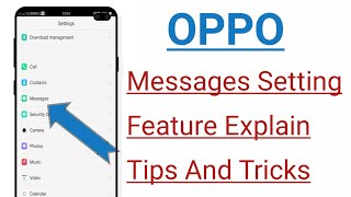 OPPO Messages Setting Features Explain Tips And Tricks
