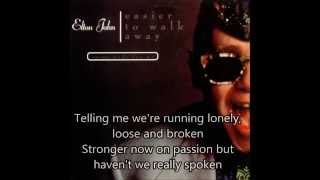 Elton John - I Swear I Heard The Night Talkin&#39; [With Lyrics]