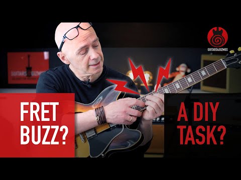 I levelled a high fret on my Gibson ES-335 🤪 Would you dare to try it yourself? #diyprojects