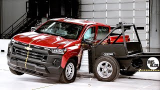 [IIHS] 2025 Chevrolet Colorado crew cab updated side IIHS crash test