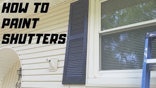 How to Quickly and Cheaply Paint Shutters