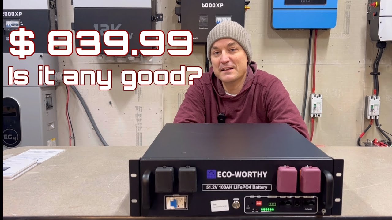 Ecoworthy 100ah 48v rack battery review and testing~ low cost option for solar storage
