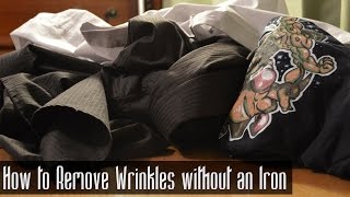 How to Remove Wrinkles without an Iron