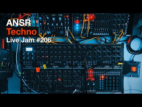 ANSR - Techno Live Jam - 206 with Erica Synths Techno System + Eurorack Modular Synth