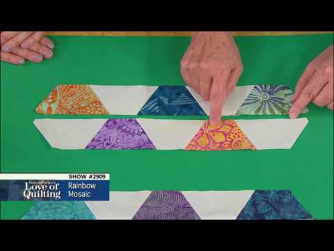 Love of Quilting Preview: Mastering Charm Quilts (Episode 2909 – Rainbow Mosaic)