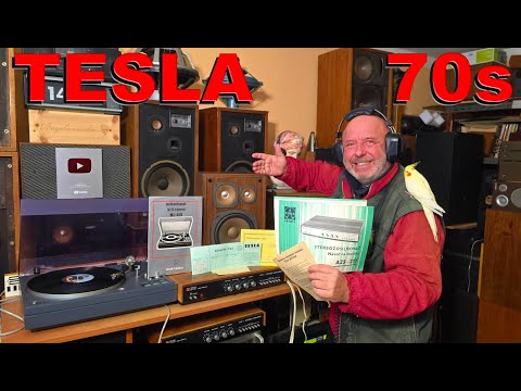 Vintage 70s TESLA Hifi Set Turntable Amplifier and Videoton Speakers