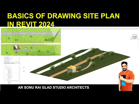 BASICS OF DRAWING SITE PLAN IN REVIT 2024 TUTORIAL