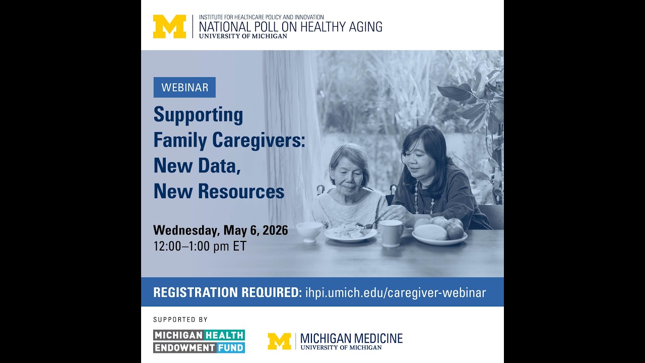  Webinar recording: Supporting Family Caregivers - New Data, New Resources