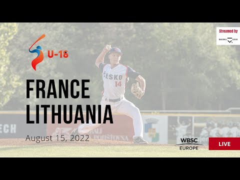 13 U-18 Baseball European Championship - France VS Lithuania