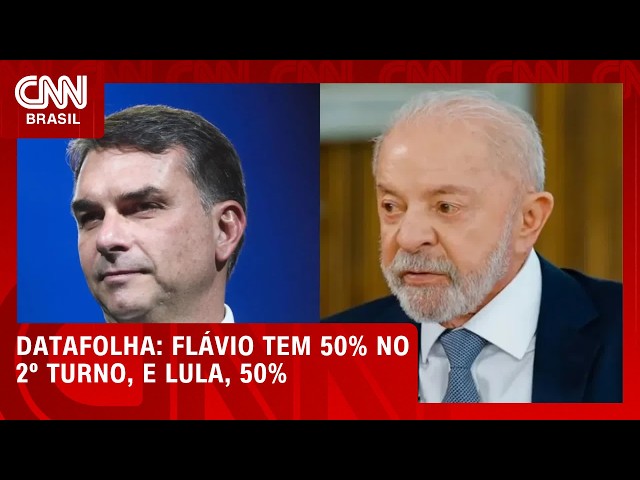 Flávio e Lula empatam em 50% de votos válidos no 2º turno, diz Datafolha | HORA H