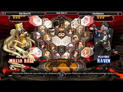 TC ORIGINS 3 - GGXrdRev2 - GF Nick Oliver(Millia, Sin) Vs. UserUnknown(Raven, Potemkin)