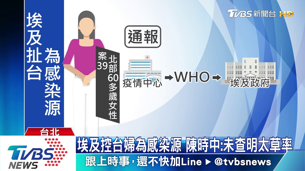 埃及控台婦為感染源 陳時中:未查明太草率