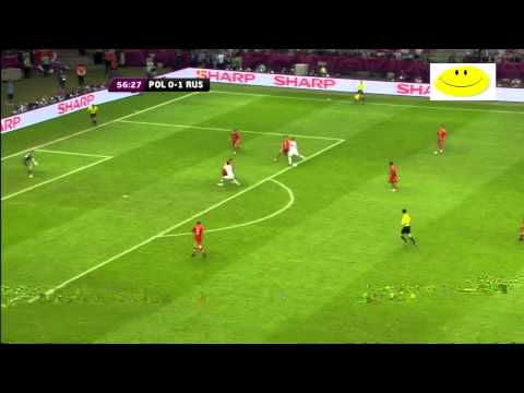 Euro 2012 Polska - Rosja 1:1 All Goals / Wszystkie bramki 12.06.2012