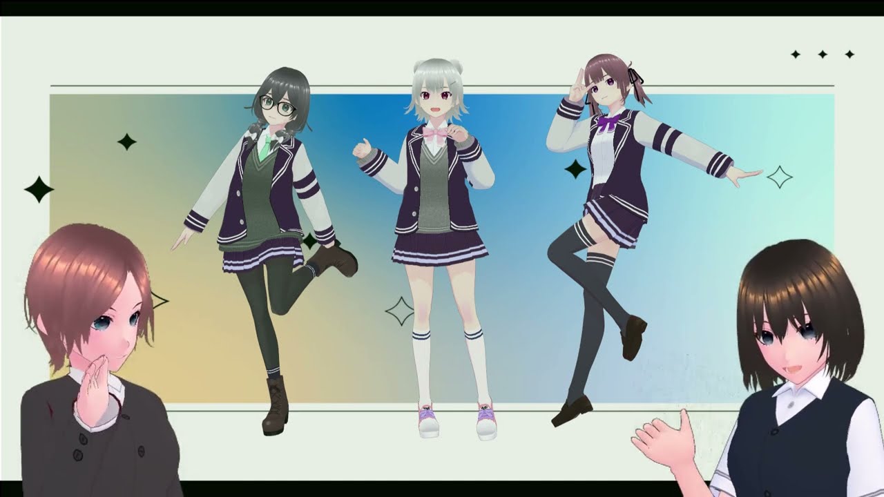 RIDEREX式 小春六花・夏色花梨・花隈千冬3Dモデルリリース開始 #synthesizerv