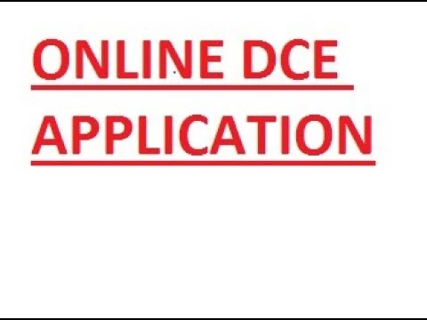 DCE APPLICATION