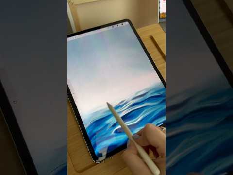 Procreate Ocean Water tutorial #procreatebrushes #procreatetutorial