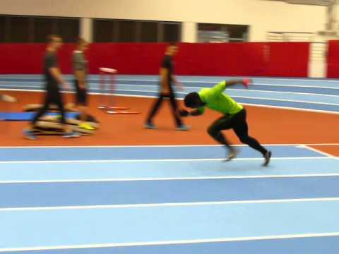 Jerrel Feller VT Spala, nízký start.