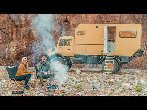 Forging OUR OWN TRACK through the Gorges - Winter Truck Camping