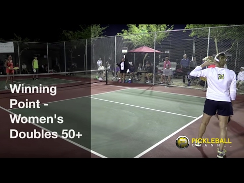 Amazing Final Point of the Women’s Doubles 50+ Gold Medal Match - Grand Canyon State Games 2016