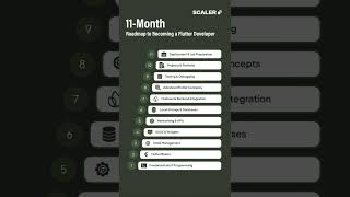 11-Month Flutter Developer Roadmap 2026 | App Development | #shorts