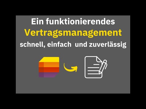 Erstelle ein funktionierendes Vertragsmanagement in Microsoft 365 in 10 Minuten