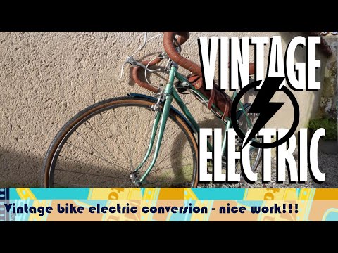 Vintage bike electric conversion - how to make a descent job of it!