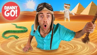 The Floor is Quicksand: Pyramid Adventure! 🐪 🐍 Floor is Lava Dance Game | Danny Go! Songs for Kids