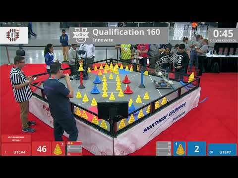 2018 VEXU Innovate Q160 - UTCV4 vs UTEP7 - 84 to 41