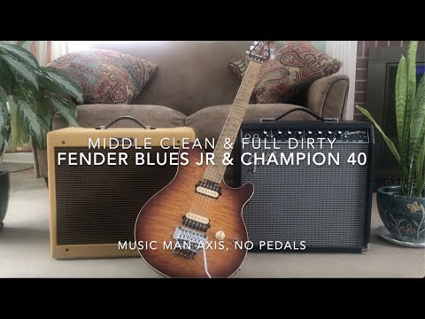 Fender Blues Jr. & Champion 40 - Clean & Dirty compared