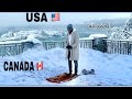Praying Namaz At USA Canada Border Niagara Falls In 20C At Snow Praying In Public