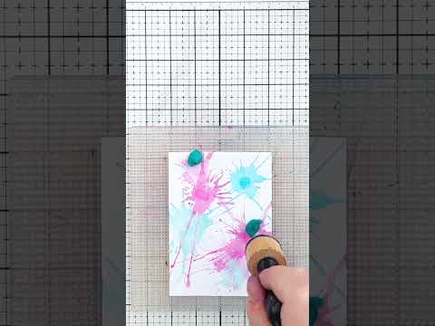 Create Cards with Energy and Movement Using the Splatting Technique!