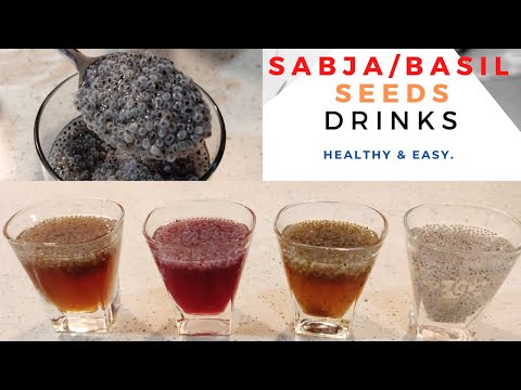 Best Weight Loss Drink || Sabja Seeds || Basil Seeds || 4 Different ways to make Sabja Seeds Drinks