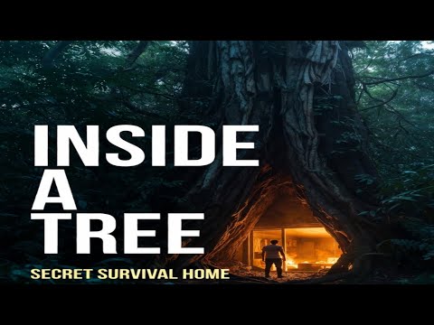 I Lived Inside a Tree for 5 Days 😱 | Secret Forest Shelter