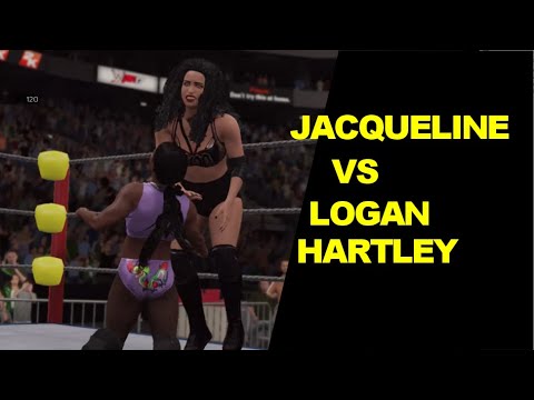 WWE 2K17 Jacqueline vs Logan Hartley