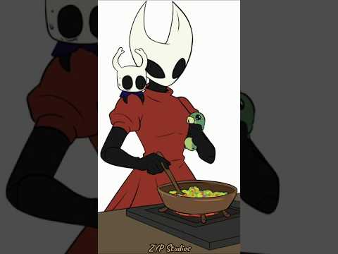 Hornet & Knight: Hornet Cocina... 🐛 #animation #meme #silksong #animacion #art #hornet