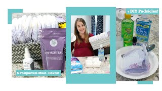 5 Postpartum Must Haves|+DIY Padsicles