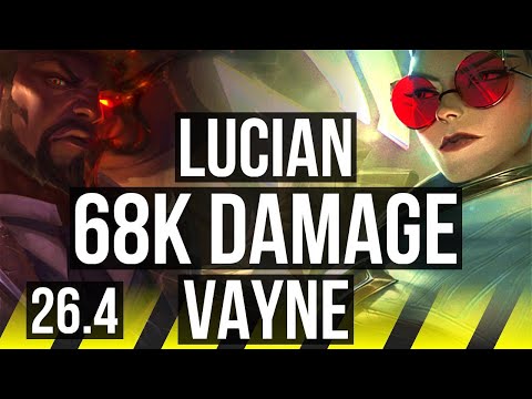 LUCIAN & Nami vs VAYNE & Lulu (ADC) | 68K damage | TR Challenger | 26.4