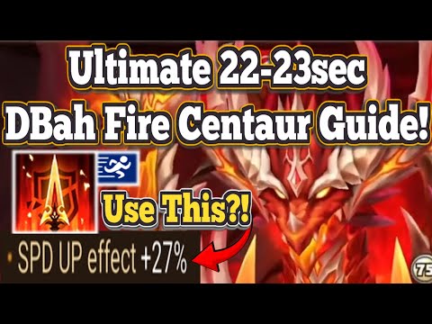 Easier way To Rune The Fire Centaur DBah 22sec Team! Summoners War