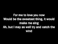 Donovan - Catch The Wind with Lyrics