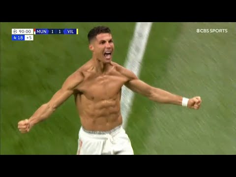 Ronaldo scores the winning goal vs Villarreal UCL 2021 HD