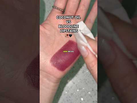 Bloodline lipstain VS Coconut oil! 😳 #lipstain #liptint #makeup #smallbusiness #cosmetics #beauty