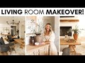 LIVING ROOM MAKEOVER HOME DECORATING TIPS IDEAS RUSTIC MODERN LIVING ROOM DECOR DIY IDEAS