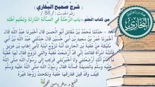 88 - شرح صحيح البخاري كتاب العلم |باب الرحلة في المسألة النازلة وتعليم أهله -الحديث88 | د.ماهر الفحل image