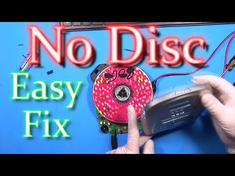 How to Fix Disc Error  - Aiwa Portable CD Player / No Disc error Repair