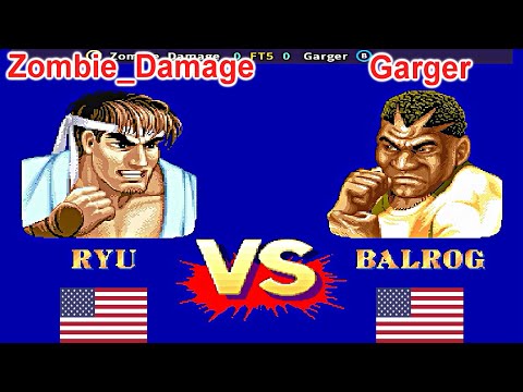 Street Fighter II': Hyper Fighting - Zombie_Damage vs Garger FT5